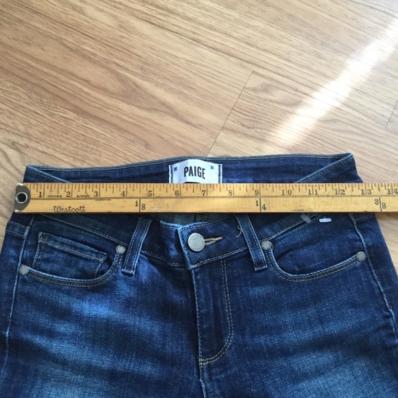 Paige Verdugo Ankle Zip Dark Wash Jeans Denim - Picture 9 of 15